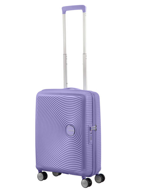 Walizka kabinowa American Tourister Soundbox - lavender