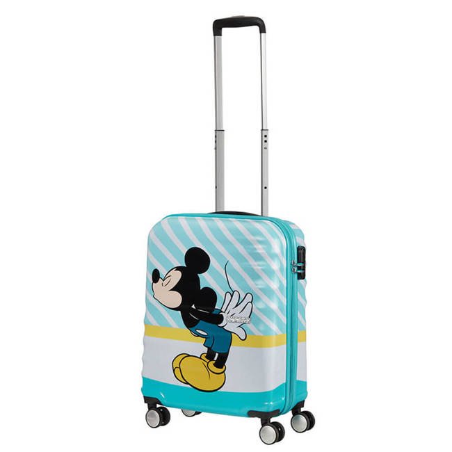 Walizka kabinowa American Tourister Wavebreaker Disney - Mickey blue kiss