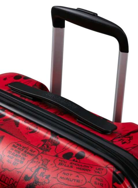 Walizka kabinowa American Tourister Wavebreaker Disney - Mickey comics red