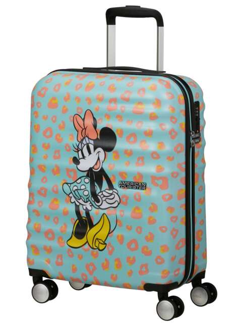 Walizka kabinowa American Tourister Wavebreaker Disney - Minnie pastel dot