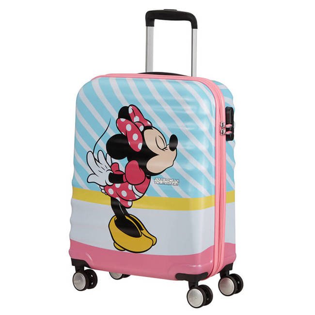 Walizka kabinowa American Tourister Wavebreaker Disney - Minnie pink kiss