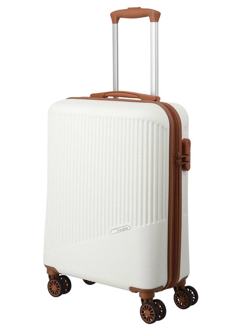 Walizka kabinowa Travelite Bali - white / cognac