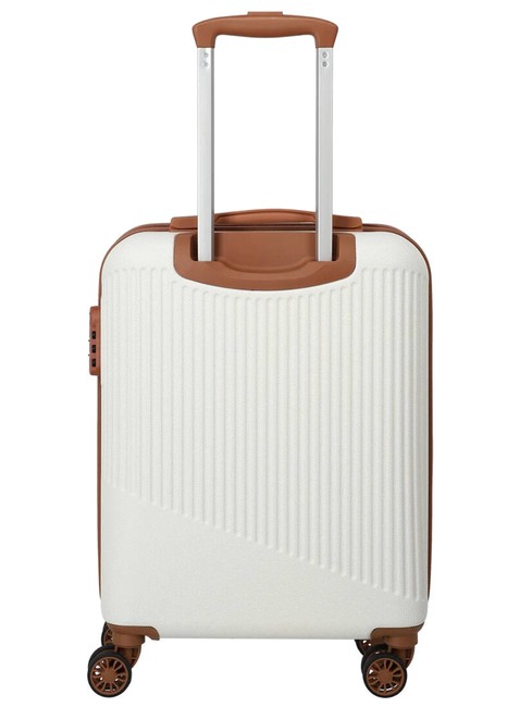 Walizka kabinowa Travelite Bali - white / cognac