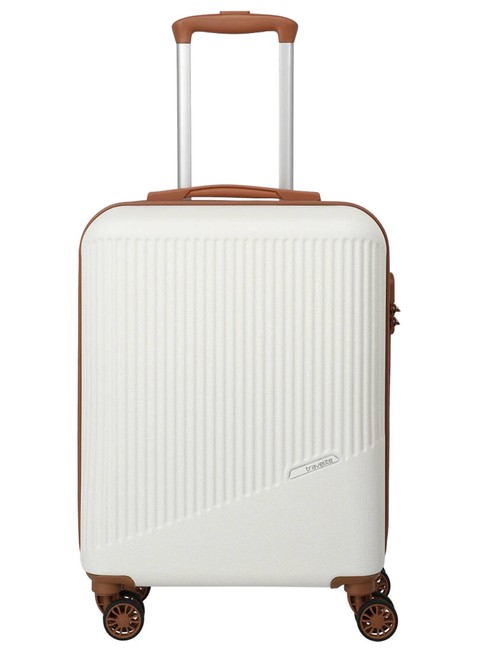 Walizka kabinowa Travelite Bali - white / cognac