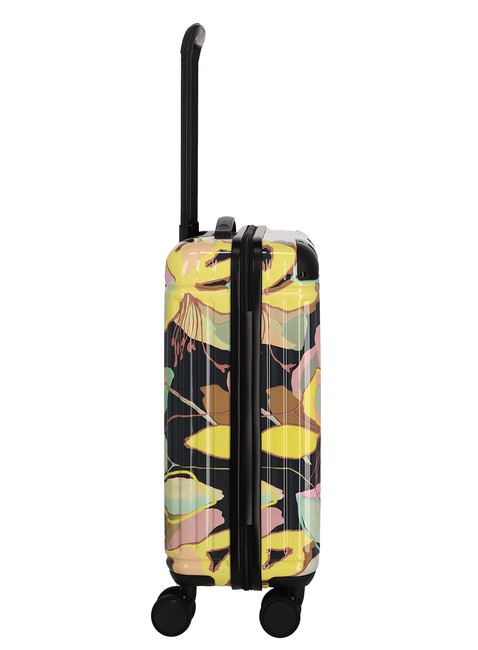 Walizka kabinowa Travelite Cruise Trolley S Print - yellow orchid