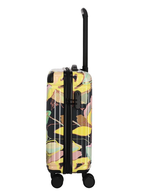 Walizka kabinowa Travelite Cruise Trolley S Print - yellow orchid