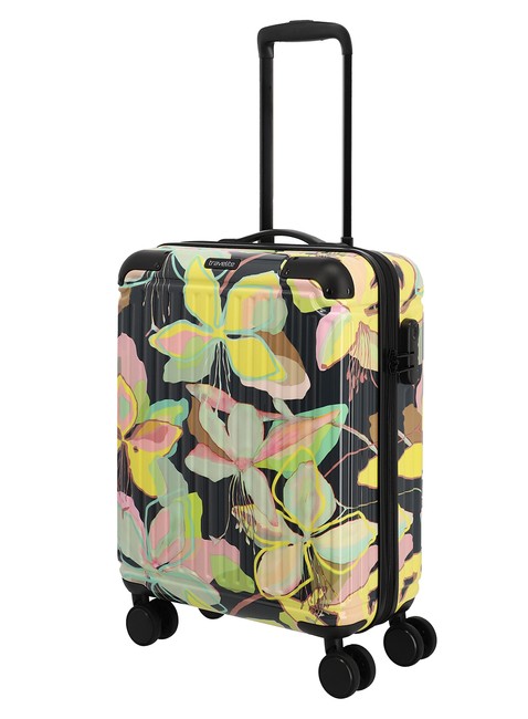 Walizka kabinowa Travelite Cruise Trolley S Print - yellow orchid