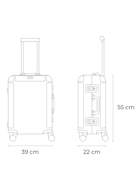 Walizka kabinowa Travelite Next Trolley S - zielony