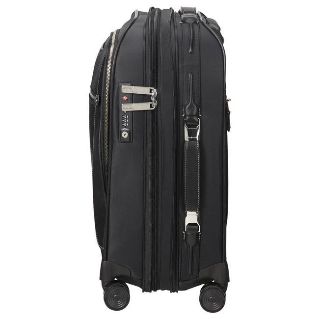 Walizka kabinowa poszerzana Samsonite Gallantis LTD Swarovski - crystal black