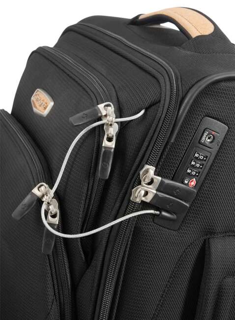 Walizka kabinowa poszerzana Samsonite Spark SNG Eco Upright - black