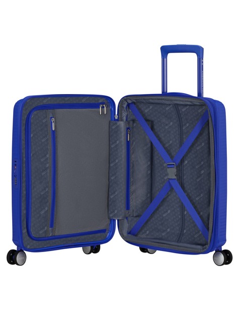 Walizka mała American Tourister Soundbox EXP - cobalt blue