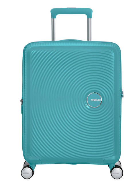 Walizka mała American Tourister Soundbox EXP - turquoise tonic