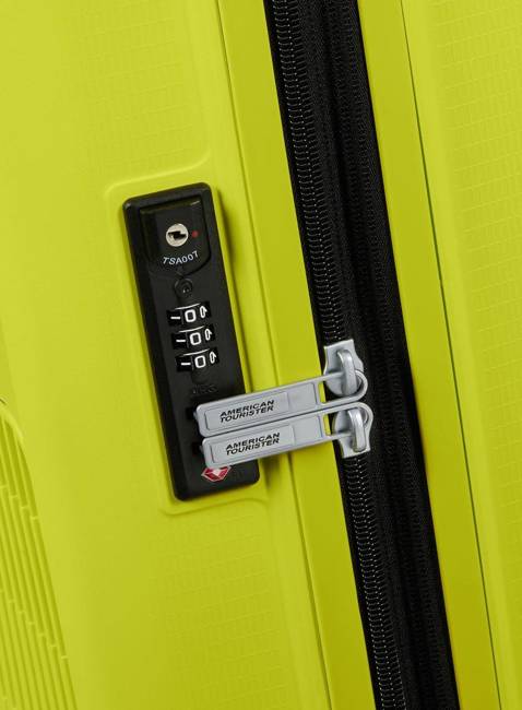 Walizka mała poszerzana American Tourister AeroStep - light lime