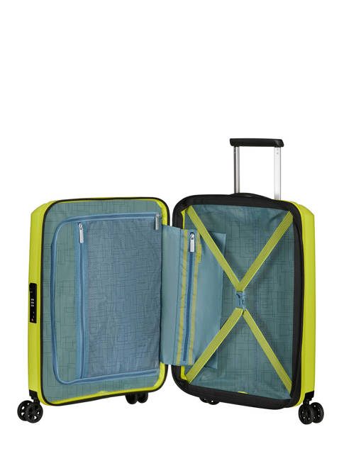 Walizka mała poszerzana American Tourister AeroStep - light lime