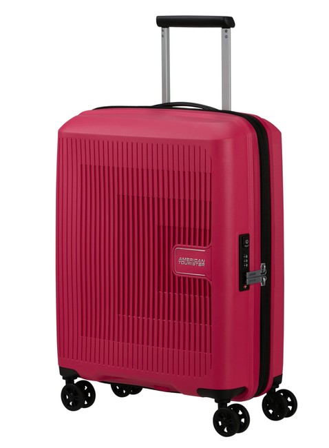 Walizka mała poszerzana American Tourister AeroStep - pink flash