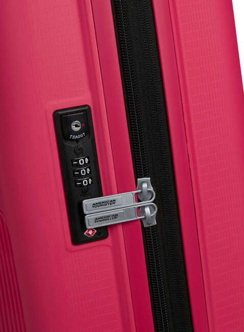 Walizka mała poszerzana American Tourister AeroStep - pink flash