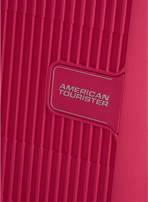 Walizka mała poszerzana American Tourister AeroStep - pink flash