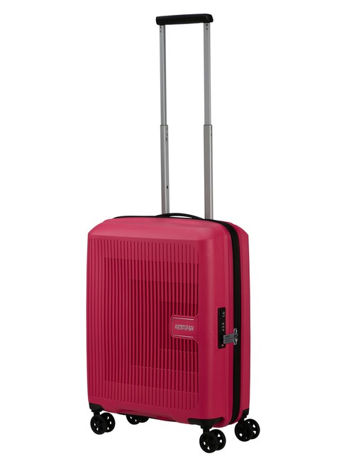 Walizka mała poszerzana American Tourister AeroStep - pink flash