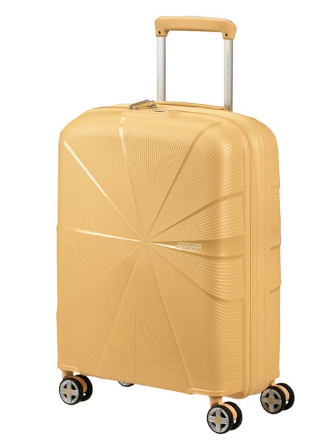 Walizka mała poszerzana American Tourister StarVibe - metallic banana