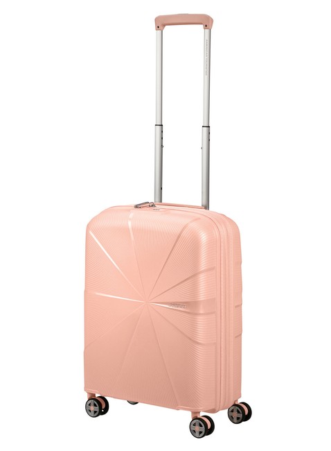 Walizka mała poszerzana American Tourister StarVibe - metallic peach