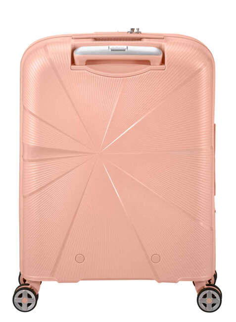 Walizka mała poszerzana American Tourister StarVibe - metallic peach