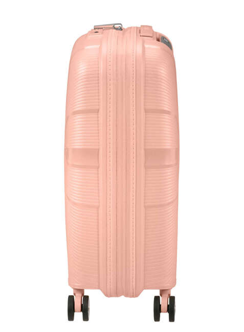 Walizka mała poszerzana American Tourister StarVibe - metallic peach