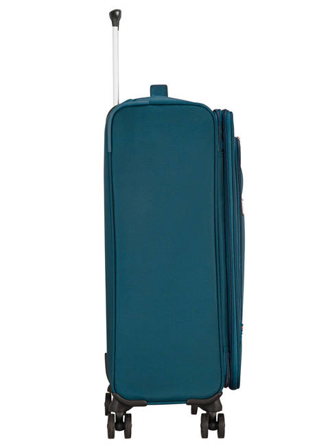 Walizka poszerzana średnia American Tourister Crosstrack - navy/orange