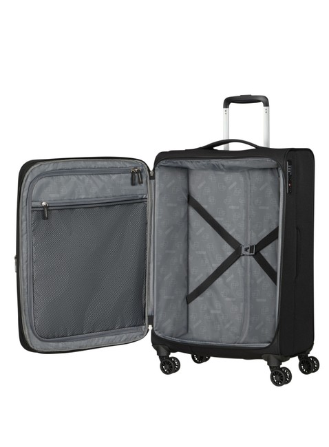 Walizka średnia American Tourister AeroSpin EXP - black