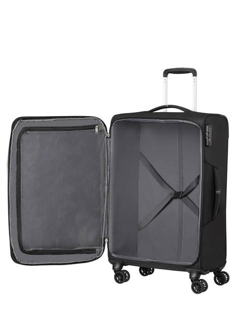 Walizka średnia American Tourister Crosstrack - black/grey