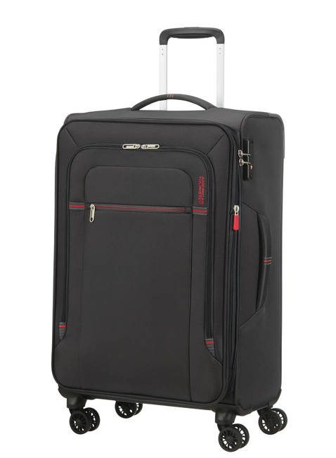 Walizka średnia American Tourister Crosstrack - grey/red