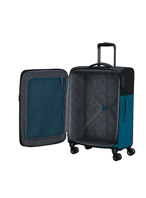 Walizka średnia American Tourister Daring Dash EXP - black / blue