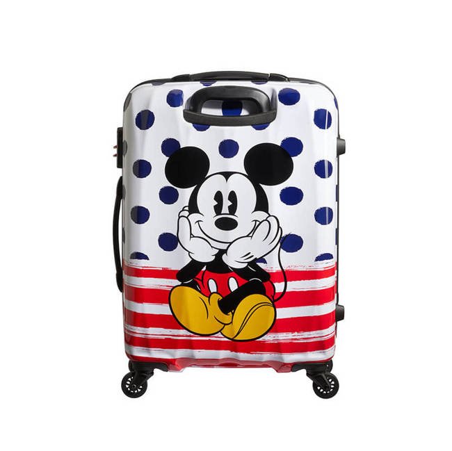 Walizka średnia American Tourister Disney Legends - Mickey Blue dots