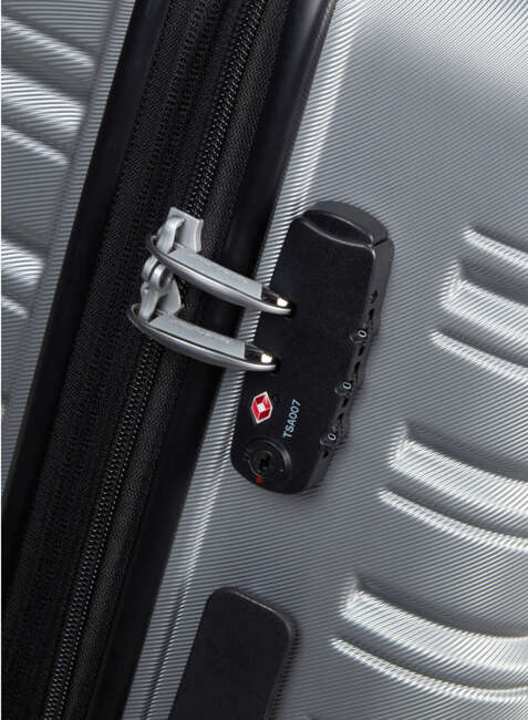 Walizka średnia American Tourister Flashline - sky silver