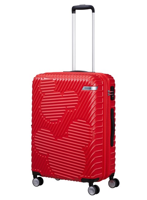 Walizka średnia American Tourister Mickey Clouds - classic red