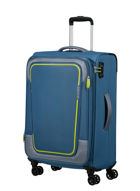 Walizka średnia American Tourister Pulsonic - coronet blue