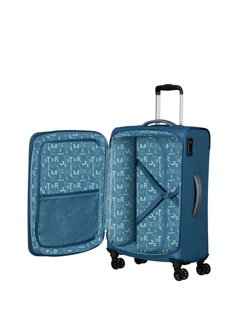 Walizka średnia American Tourister Pulsonic - coronet blue