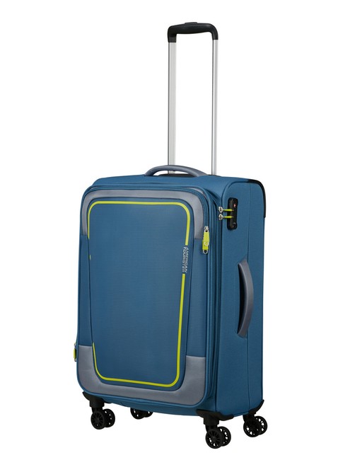 Walizka średnia American Tourister Pulsonic - coronet blue