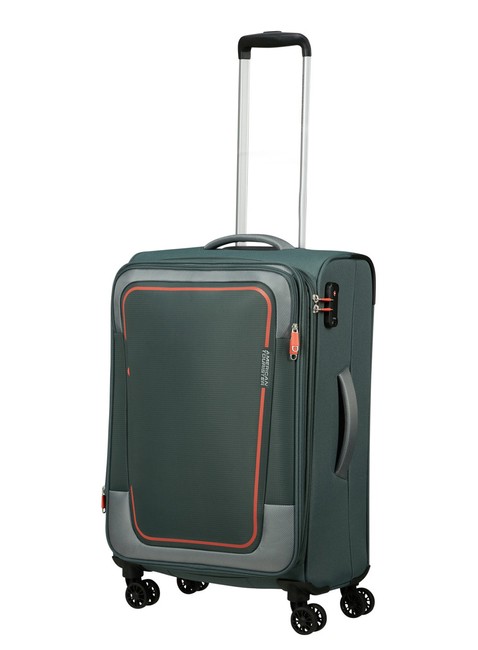 Walizka średnia American Tourister Pulsonic - dark forest