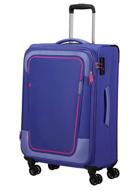 Walizka średnia American Tourister Pulsonic - soft lilac