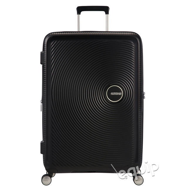 Walizka średnia American Tourister Soundbox EXP - bass black