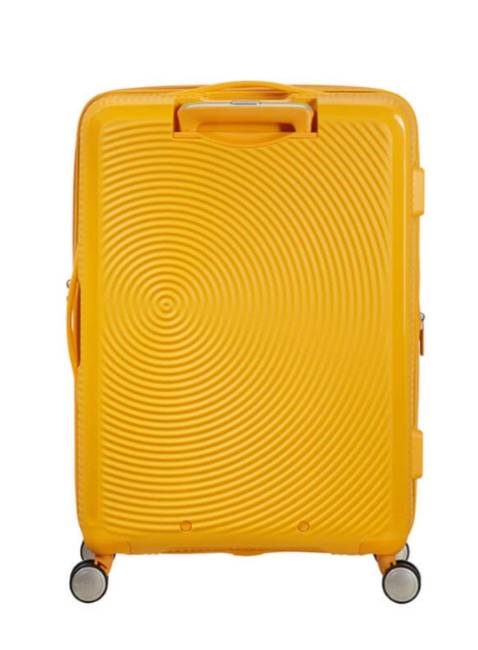 Walizka średnia American Tourister Soundbox EXP - golden yellow