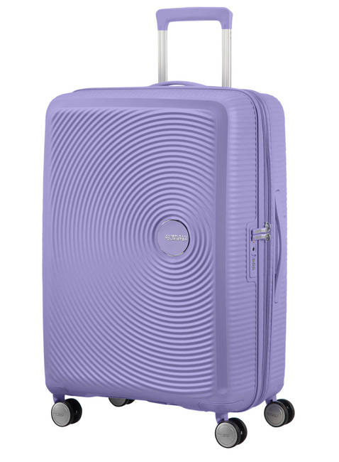 Walizka średnia American Tourister Soundbox EXP - lavender