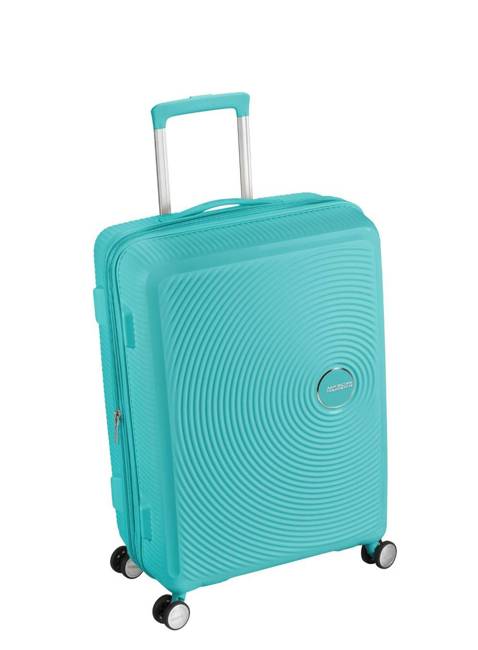 Walizka średnia American Tourister Soundbox EXP - poolside blue