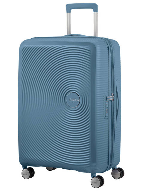 Walizka średnia American Tourister Soundbox EXP - stone blue