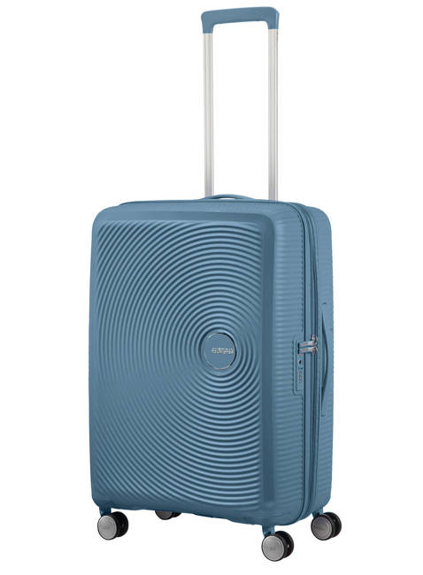 Walizka średnia American Tourister Soundbox EXP - stone blue