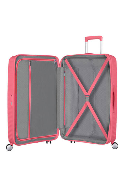 Walizka średnia American Tourister Soundbox EXP - sun kissed coral