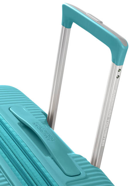 Walizka średnia American Tourister Soundbox EXP - turquoise tonic