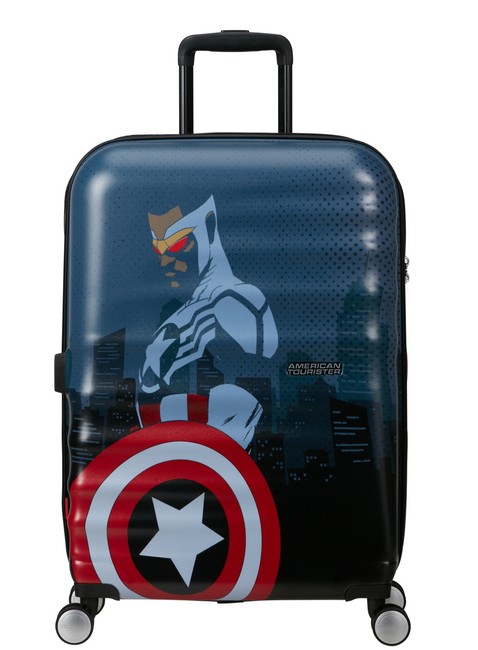 Walizka średnia American Tourister Wavebreaker Disney Marvel - Captain America