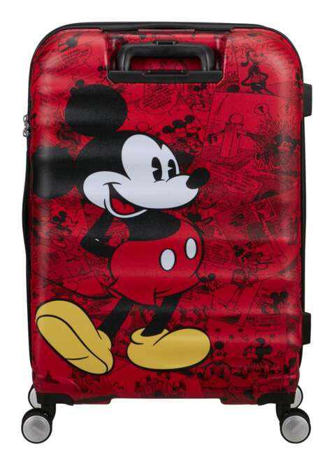 Walizka średnia American Tourister Wavebreaker Disney - Mickey comics red