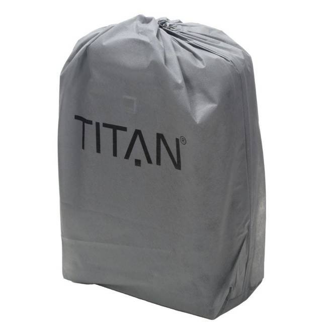 Walizka średnia Titan Xenon z poszerzeniem - black